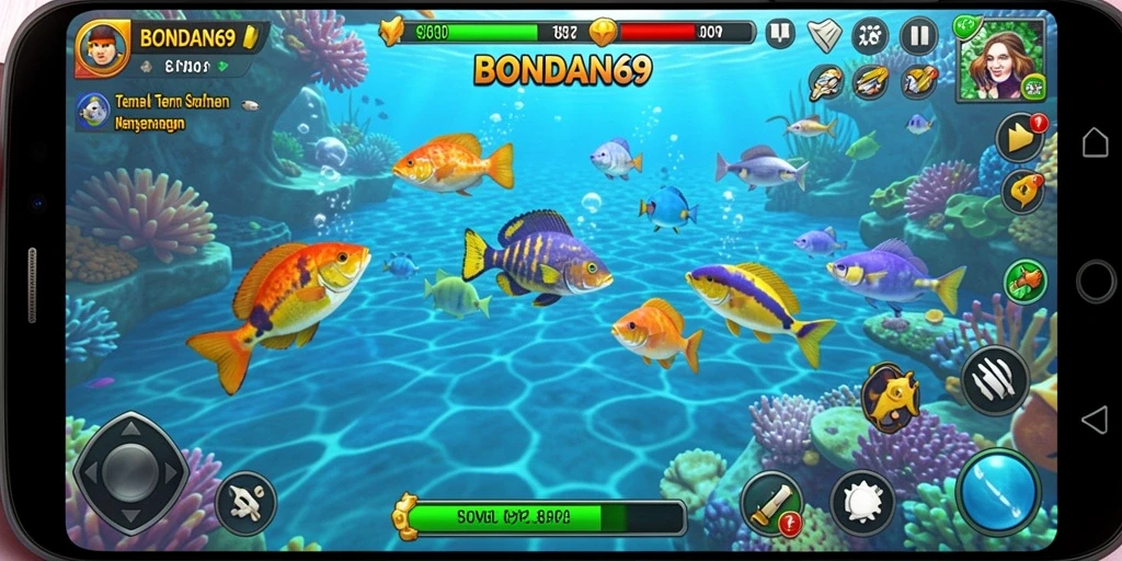 Screenshot gameplay BONDAN69 yang seru saat menangkap ikan.