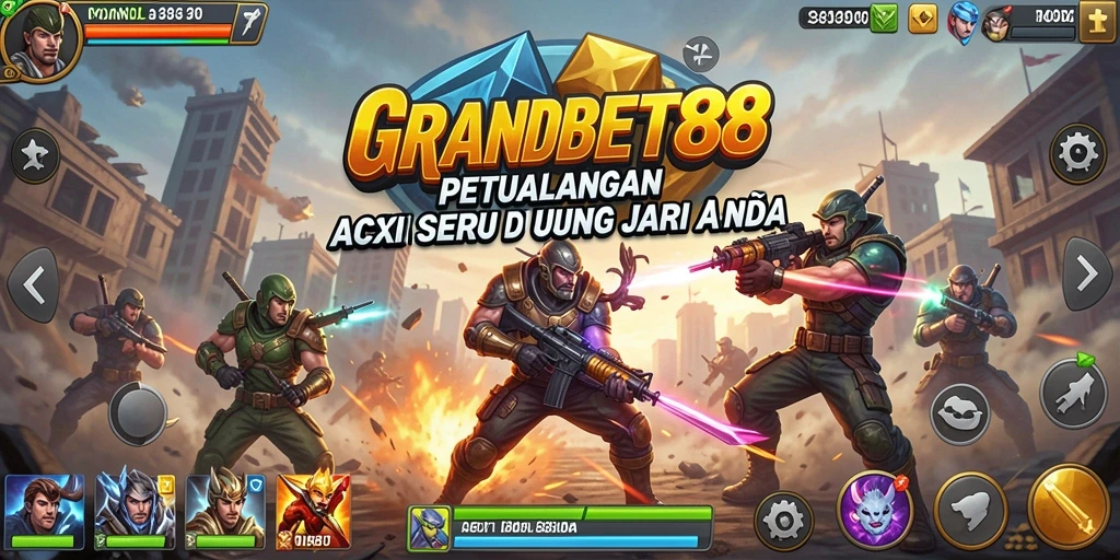 Screenshot menunjukkan aksi mendebarkan dalam permainan GRANDBET88.