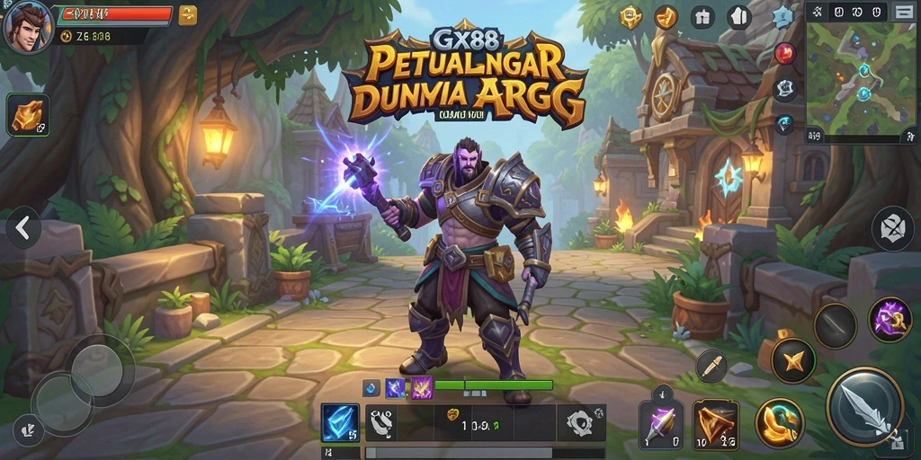 Tangkapan layar utama GX88 menampilkan aksi seru dalam pertarungan ARPG.