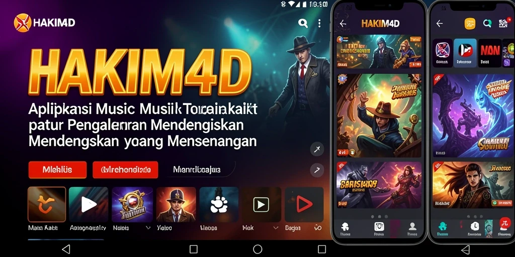 Tampilan gameplay HAKIM4D yang menampilkan pengalaman musik interaktif.