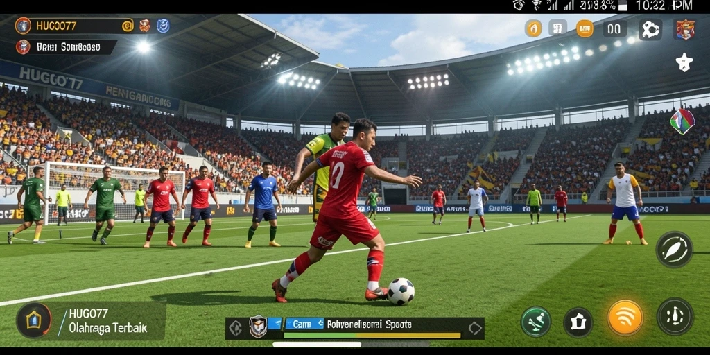 Screenshot HUGO77 yang menunjukkan gameplay olahraga yang seru.