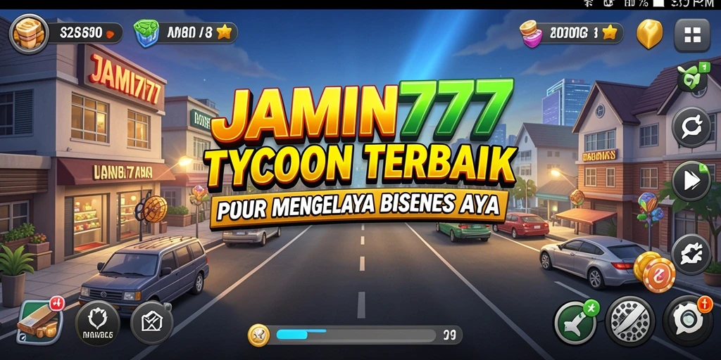 Tangkapan layar gameplay JAMIN777 menampilkan pengalaman mengelola bisnis Tycoon yang menarik.