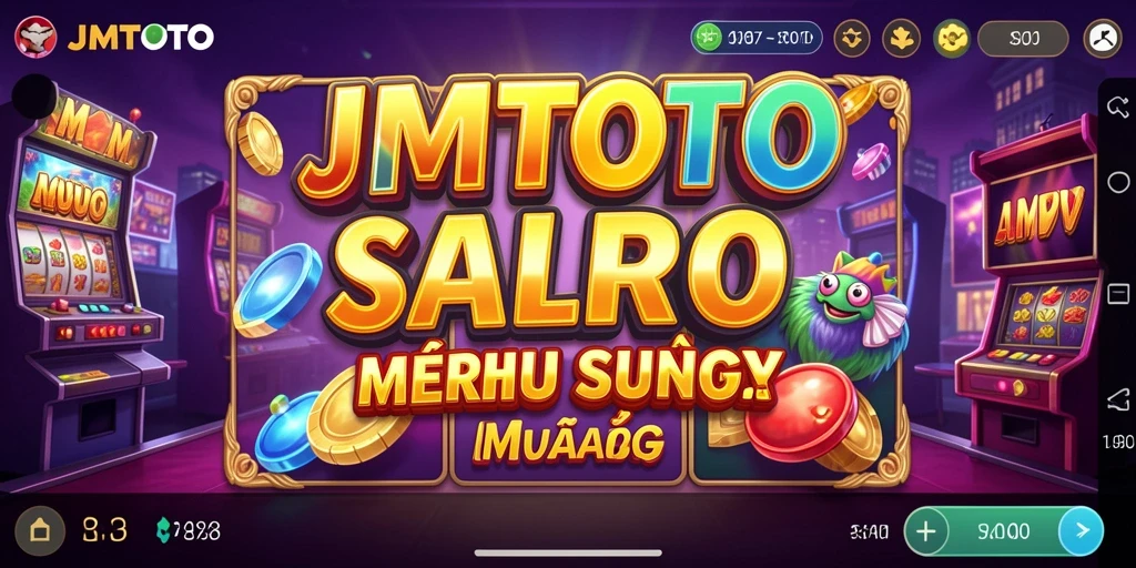 Screenshot utama JMTOTO menampilkan gameplay slot yang memukau.