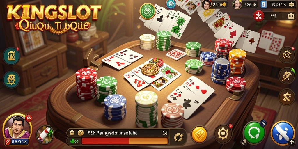 Tampilan gameplay KINGSLOT QiuQiu yang menantang dan menarik.