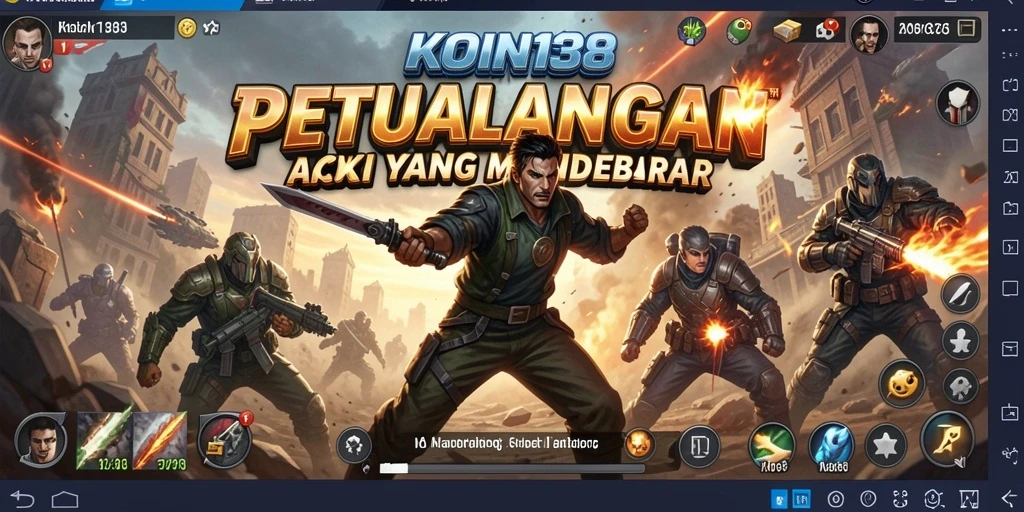 Tampilan gameplay KOIN138 yang penuh aksi dan keseruan.