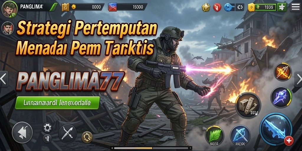 Tampilan gameplay mendebarkan dari PANGLIMA77 dengan pertempuran strategis.