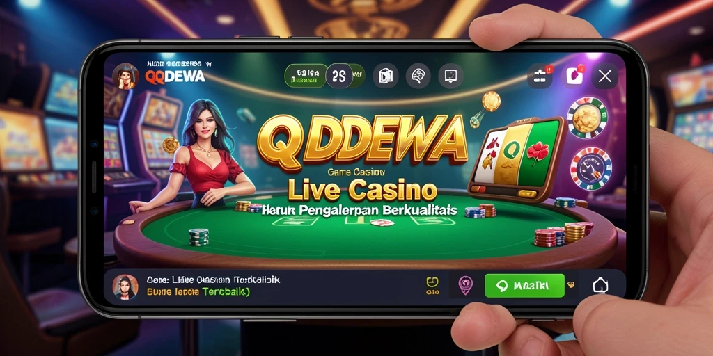 Tampilan gameplay Live Casino yang mendebarkan dan interaktif.