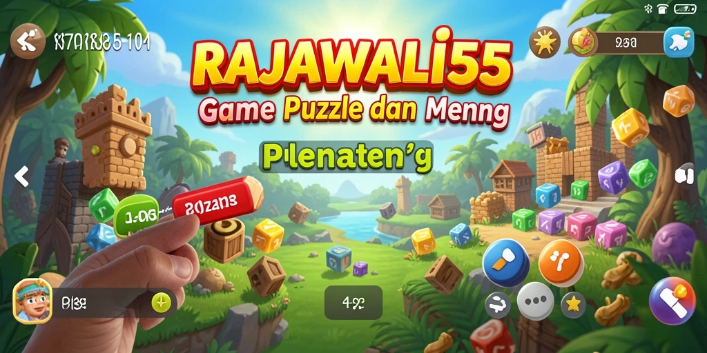 Tampilan gameplay menarik dari RAJAWALI55 saat menyelesaikan Puzzle.