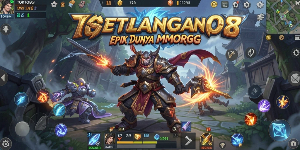 Tangkapan layar menunjukkan aksi epik dalam gameplay TOKYO88.
