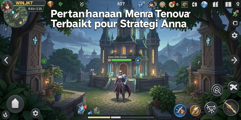 Tangkapan layar utama WINJKT menunjukkan momen aksi pertahanan menara yang mendebarkan.