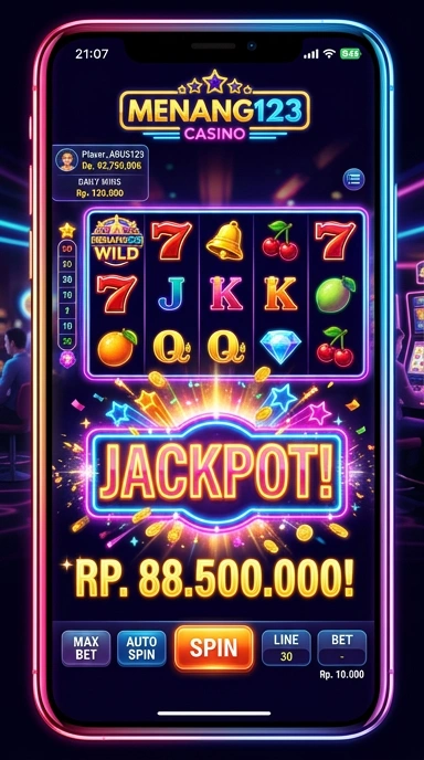 Tampilan utama aplikasi menang123 dengan berbagai APK.
